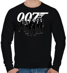 printfashion 007 Crew - Férfi pulóver - Fekete (2893441)
