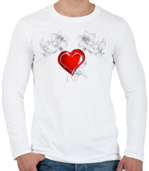 printfashion Szerelem - Férfi hosszú ujjú póló - Fehér (5169965)