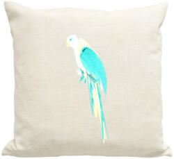 printfashion Summer parrot - Párnahuzat, Díszpárnahuzat - Lenvászon (235129)