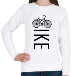 printfashion Bike - Biciklis - Női pulóver - Fehér (7430356)