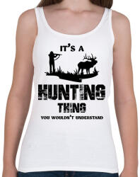 printfashion Hunting thing - Női atléta - Fehér (7495436)