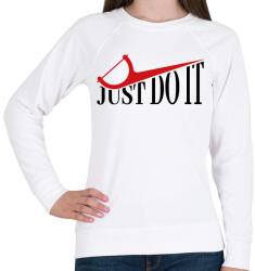 printfashion Fogselyem - Just do it - Női pulóver - Fehér (10347600)