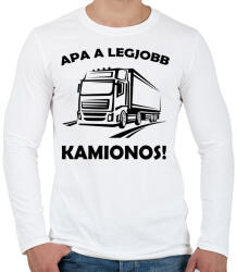 printfashion Kamion - Férfi hosszú ujjú póló - Fehér (5032644)
