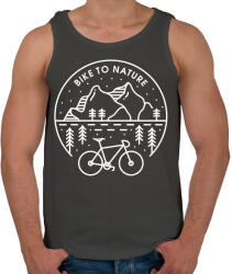 printfashion Kerékpározz - Férfi atléta - Sötétszürke (2374382)