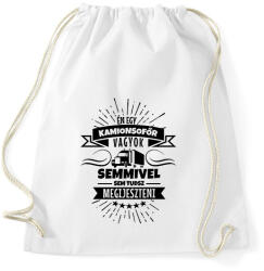 printfashion Bátor kamionsofőr - Sportzsák, Tornazsák - Fehér (2667557)