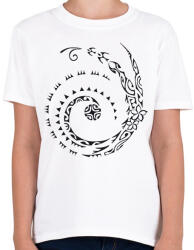 printfashion Maori kígyó - Gyerek póló - Fehér (6112209)