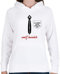 printfashion A csapatmunka - Női kapucnis pulóver - Fehér (8690898)
