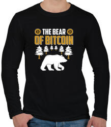 printfashion BITCOIN 4 EVER 75 - Férfi hosszú ujjú póló - Fekete (6206024)
