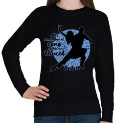 printfashion Salsa tánc - Női pulóver - Fekete (7674228)