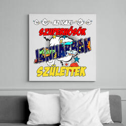 printfashion Januári szuperhős - Vászonkép - Fehér (6629775)