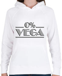 printfashion 0% vega - Húsimádó - Női kapucnis pulóver - Fehér (8200283)