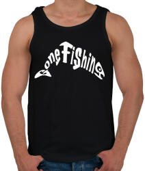 printfashion Pecázni mentem - Férfi atléta - Fekete (330639)