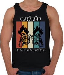 printfashion A JÁTÉK SOHA NEM ÉRHET VÉGET - Férfi atléta - Fekete (11941027)