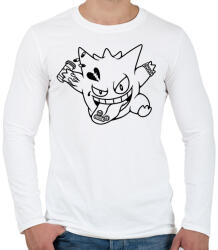 printfashion Strange creature - Férfi hosszú ujjú póló - Fehér (15890573)