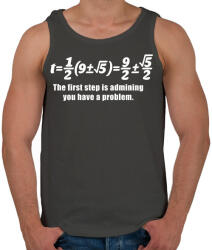 printfashion Math - Férfi atléta - Sötétszürke (277815)
