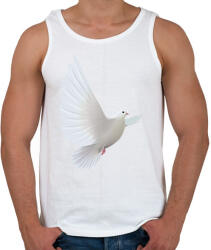 printfashion Galamb - Férfi atléta - Fehér (1018066)