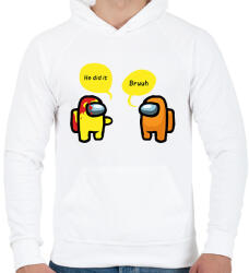 printfashion Among us - Férfi kapucnis pulóver - Fehér (2947936)