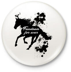 printfashion freedom for ever - Kitűző, hűtőmágnes - Fehér (10079881)