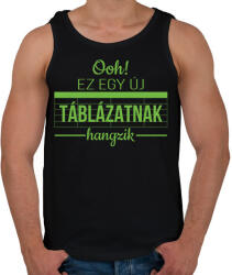 printfashion Új táblázatnak hangzik - Férfi atléta - Fekete (12563370)