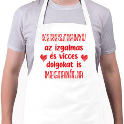 printfashion Keresztanyu megtanítja - Kötény - Fehér (7112959)