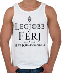 printfashion got-legjobb-ferj-black - Férfi atléta - Fehér (1031156)