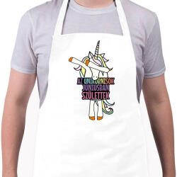 printfashion Unikornis szülinap június - Kötény - Fehér (4908152)