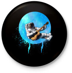 printfashion astronaut - Kitűző, hűtőmágnes - Fekete (3098693)