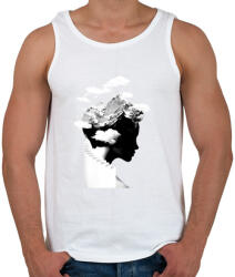 printfashion It's a cloudy day - Férfi atléta - Fehér (224281)