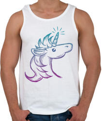 printfashion Unikornis - Férfi atléta - Fehér (1863677)