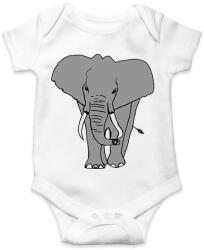 printfashion Elefánt - Baba Body - Fehér (1765526)