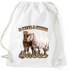 printfashion Legjobb barátaim - Sportzsák, Tornazsák - Fehér (7491539)