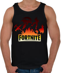 printfashion fortnite logó 2 - Férfi atléta - Fekete (14643689)