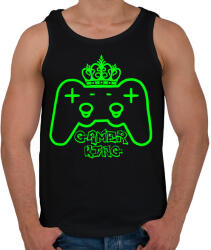 printfashion Gamer king - Férfi atléta - Fekete (5325010)