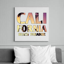 printfashion California BEACH Paradise - Vászonkép - Fehér (6635296)