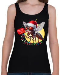 printfashion All I want for Christmas is You! - Vicces karácsonyi szúnyog - Női atléta - Fekete (15266341)