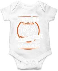 printfashion Mérnökök - Baba Body - Fehér (1331293)