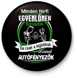 printfashion Autófényezők születésnapja - Kitűző, hűtőmágnes - Fekete (3095024)