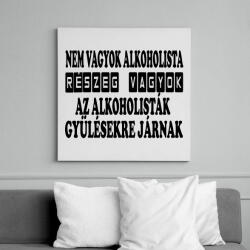 printfashion Nem vagyok alkoholista - Vászonkép - Fehér (6639610)