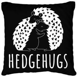 printfashion Hedgehugs - Párnahuzat, Díszpárnahuzat - Fekete (12544577)