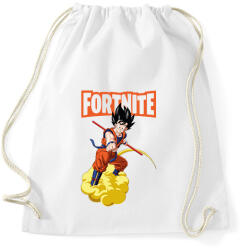 printfashion Fortnite - Son Goku - Sportzsák, Tornazsák - Fehér (8255413)