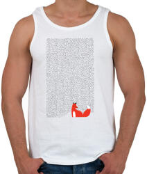 printfashion Black grass - Férfi atléta - Fehér (216362)