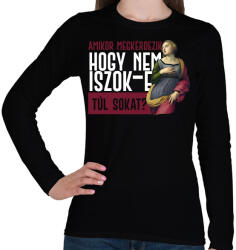 printfashion Amikor megkérdezik - fehér - Női hosszú ujjú póló - Fekete (7067135)