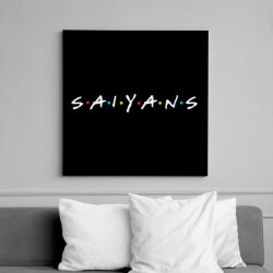 printfashion SAIYANS - Vászonkép - Fekete (6643137)