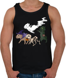 printfashion Halloween capybara - Férfi atléta - Fekete (14425868)