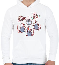 printfashion All panic - oposszum - Férfi kapucnis pulóver - Fehér (16020650)