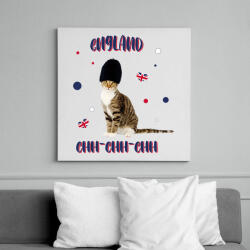 printfashion Cicc-cicc - England - Vászonkép - Fehér (7585470)