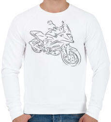 printfashion honda vfr4 - Férfi pulóver - Fehér (2914359)