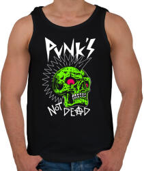 printfashion Punks not dead - Férfi atléta - Fekete (5340571)