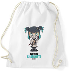 printfashion Charlotte - Fortnite Season 8 - Sportzsák, Tornazsák - Fehér (5579680)