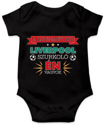 printfashion Liverpool szurkoló - Baba Body - Fekete (10864408)